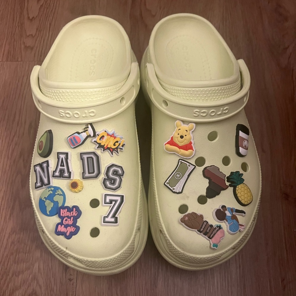 Like New Bae Crocs